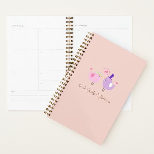 Personalized Daily Reflections Notebook - Cute  プランナー手帳 (ディスプレー)