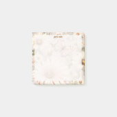 Personalized Daisies & Butterflies Notepad ポストイット (正面)