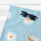 Personalized Daisy Beach Towel, Custom Beach Towel ビーチタオル