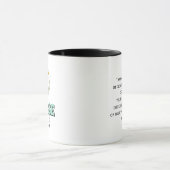 Personalized Daisy Flowers Nurse Coffee Mug  マグカップ (中央)