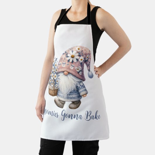 Personalized Daisy Gnome Cute Fun エプロン (インサイチュ)