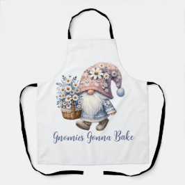 Personalized Daisy Gnome Cute Fun エプロン
