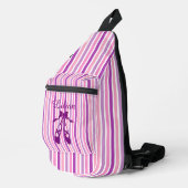 Personalized Dance Bag with Name Purple Ballet  スリングバッグ (右コーナー)