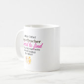 Personalized Dance Teacher Appreciation Gift コーヒーマグカップ (正面左)