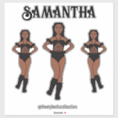 Personalized Dance Team Ebony Stones  シール (シート)