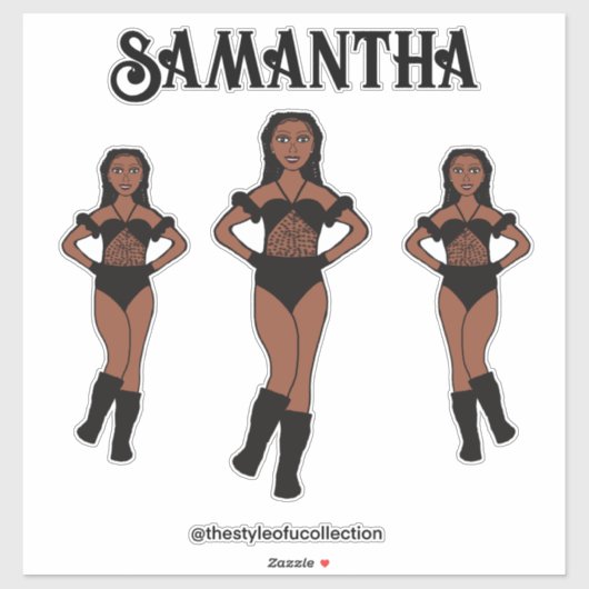 Personalized Dance Team Ebony Stones  シール (シート)