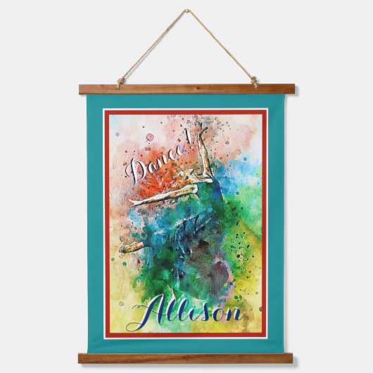 Personalized Dancer  吊り下げ型タペストリー (正面)