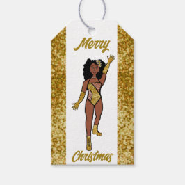 Personalized Dancer Gift Tag Gold A ギフトタグ