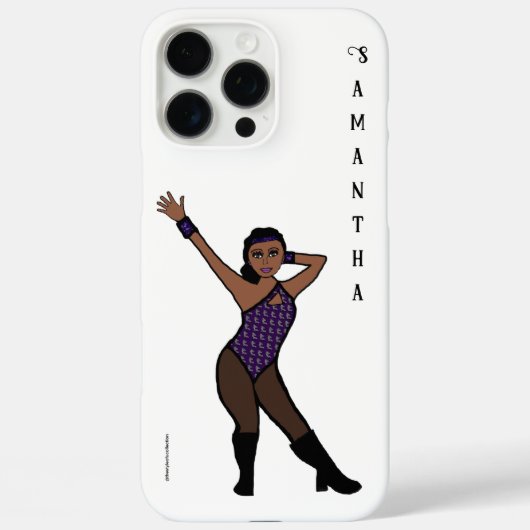 Personalized Dancer Purple Silver Print # 1 Case-Mate iPhoneケース (裏面)