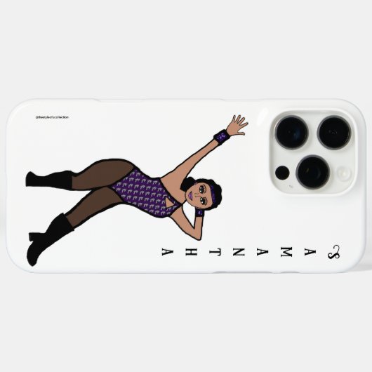 Personalized Dancer Purple Silver Print #2 Case-Mate iPhoneケース (裏面 (横))