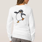 Personalized Dancing Penguin Custom Text Tシャツ (裏面)