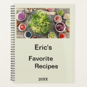 Personalized Dated Planner Recipe Book プランナー手帳 (正面)
