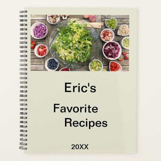 Personalized Dated Planner Recipe Book プランナー手帳 (正面)