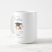 Personalized Daughter Graduation Keepsake  コーヒーマグカップ (正面左)