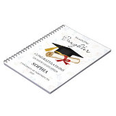 Personalized Daughter Graduation Keepsake  ノートブック (左側)