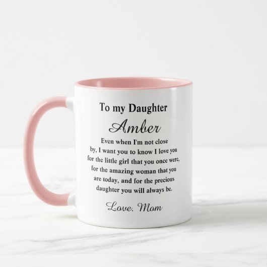 Personalized Daughter Mug マグカップ (左)