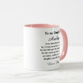 Personalized Daughter Mug マグカップ (正面右)