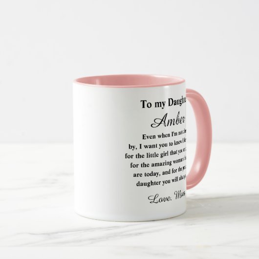 Personalized Daughter Mug マグカップ (正面右)
