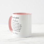 Personalized Daughter Mug マグカップ (正面左)