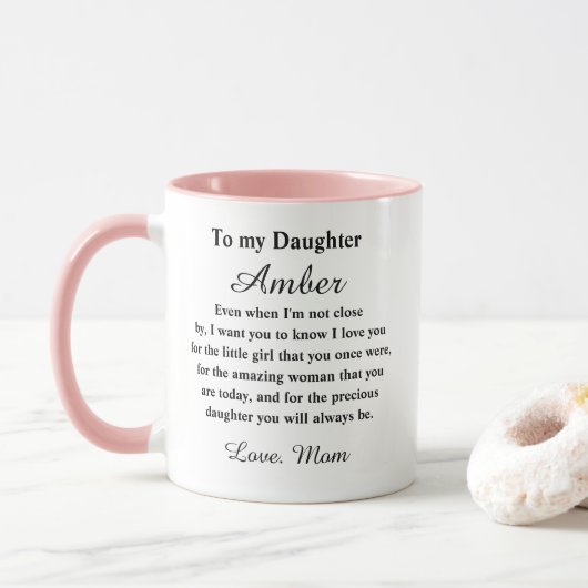Personalized Daughter Mug マグカップ (ドーナツ)