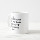 Personalized Dear Dad Mug, Fathers Day Gifts, コーヒーマグカップ (正面左)
