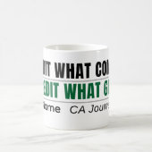 Personalized Debit Credit Mug – CA Student Coffee  コーヒーマグカップ (中央)