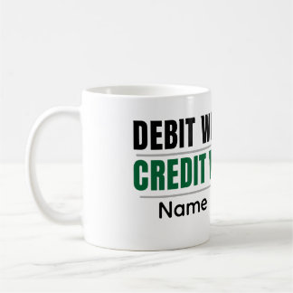 Personalized Debit Credit Mug – CA Student Coffee  コーヒーマグカップ