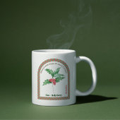 Personalized December Birth Month Flower コーヒーマグカップ