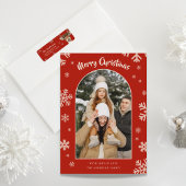 Personalized Deer Christmas Return Address Label ラベル