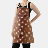 Personalized Deer Print Neutral Aesthetic Gifts エプロン (インサイチュ)