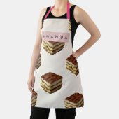 Personalized Delicious Tiramisu Dessert Pattern エプロン (インサイチュ)