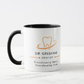 Personalized Dentist Logo Coffee Mug マグカップ (左)