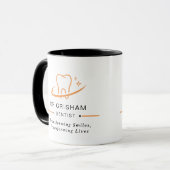 Personalized Dentist Logo Coffee Mug マグカップ (正面左)