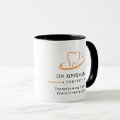 Personalized Dentist Logo Coffee Mug マグカップ (正面右)