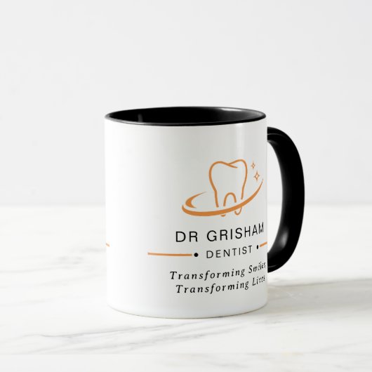 Personalized Dentist Logo Coffee Mug マグカップ (正面右)