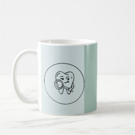 Personalized Dentist Name, Title & Clinic Logo Mug コーヒーマグカップ