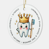 Personalized Dentist Retirement Gift セラミックオーナメント (左)