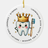 Personalized Dentist Retirement Gift セラミックオーナメント (裏面)