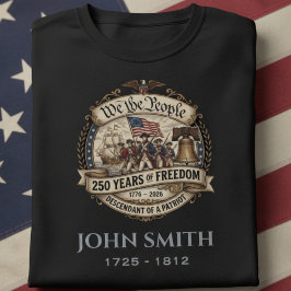 Personalized Descendant of a Patriot  Tシャツ