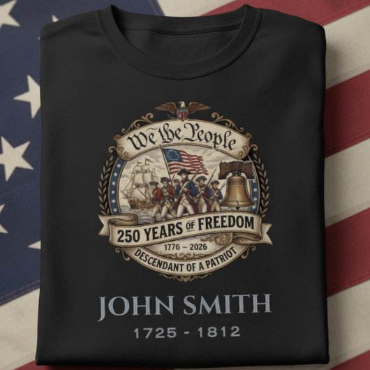 Personalized Descendant of a Patriot  Tシャツ