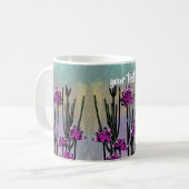 Personalized Desert Blooms - Artistic Coffee Mug コーヒーマグカップ (正面左)