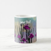 Personalized Desert Blooms - Artistic Coffee Mug コーヒーマグカップ (中央)