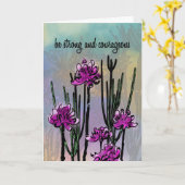 Personalized Desert Blooms for Encouragement カード (黄色い花)