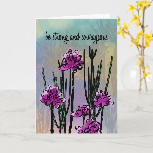 Personalized Desert Blooms for Encouragement カード (黄色い花)