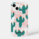 Personalized Desert Pink Cacti Phone Case iPhoneケース (裏面)