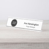 Personalized Desk Name Plate | Custom Logo Office  デスクネームプレート (正面)
