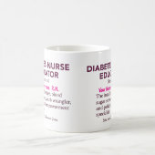 Personalized Diabetes Nurse Educator Gift コーヒーマグカップ (中央)