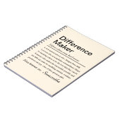 Personalized Difference Maker ノートブック (左側)