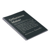 Personalized Difference Maker Definition ノートブック (右側)