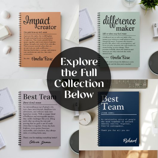 Personalized Difference Maker Definition Gift ノートブック